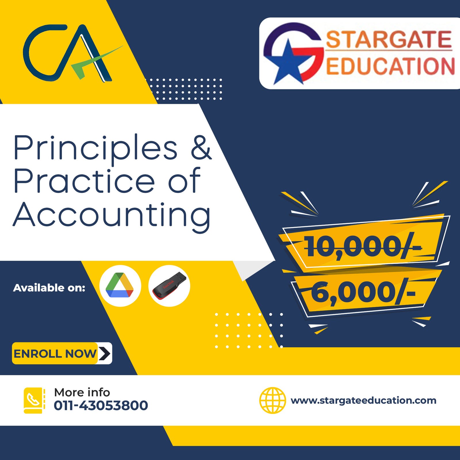 Ca Foundation Principles And Practice Of Accounting Stargate Education