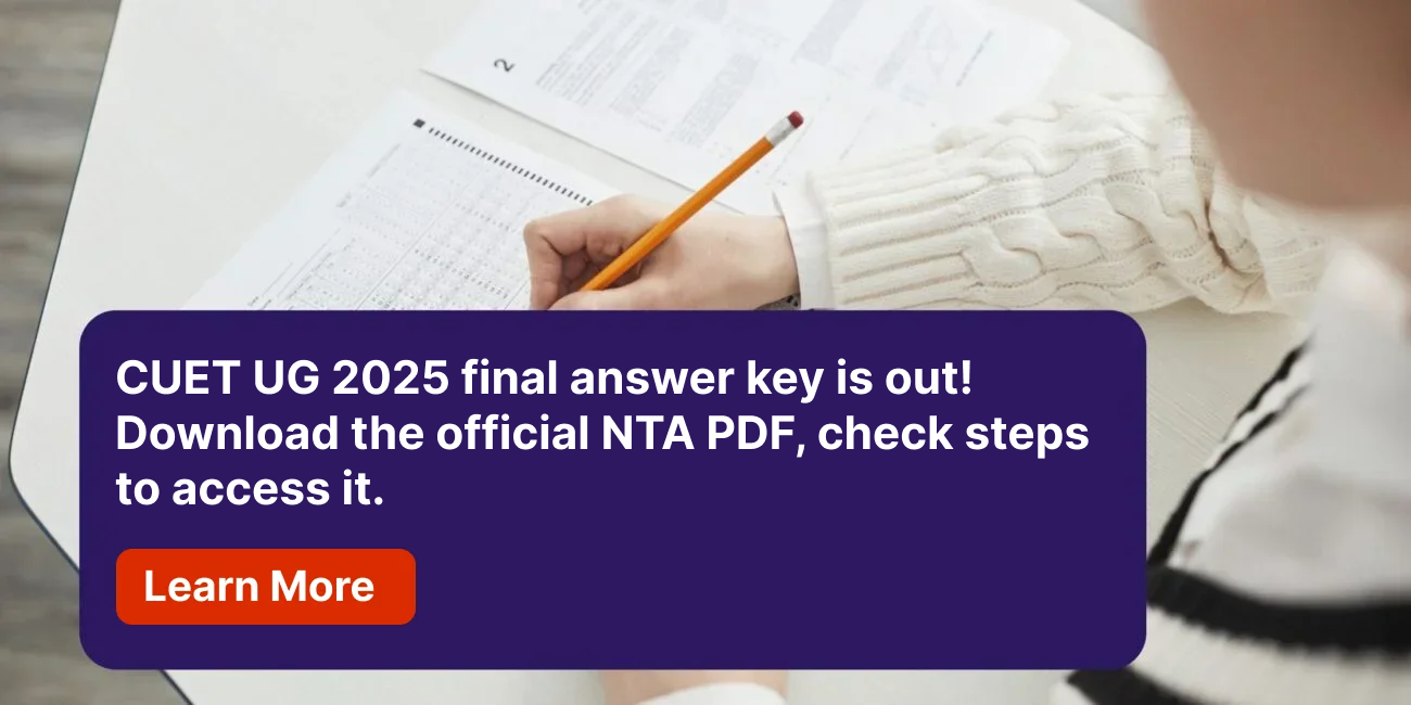 CUET 2025 Final Answer Key OUT, PDF Download Link