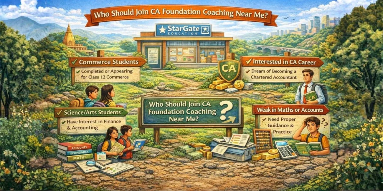 Commerce science arts students interested in CA career joining CA Coaching Near Me in Laxmi Nagar Delhi